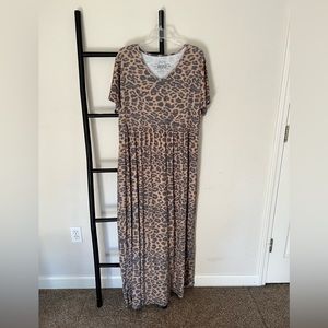 Crazy Train Plus Size Cheetah Dress